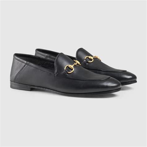 gucci brixton leather loafers